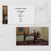 Carte De Visite Machine à coudre et Lithographie - Platine (Devant / Derrière)
