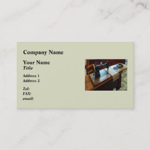Carte De Visite Machine à coudre et pincushions