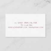 Carte De Visite Machine à coudre Faux Gold Foil Broke, Blanc (Dos)