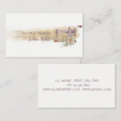 Carte De Visite Machine à coudre Faux Gold Foil Broke, Blanc (Devant / Derrière)