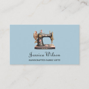 Carte De Visite Machine à coudre féminine vintage Artiste artisana