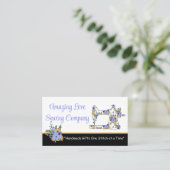 Carte De Visite Machine à coudre florale customisée (Debout devant)