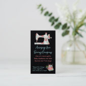 Carte De Visite Machine à coudre florale de Whimsical voiture d'af (Debout devant)