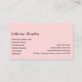 Carte De Visite Machine à coudre florale Lovely Seamstress (Dos)