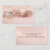 Carte De Visite Machine à coudre Gold Confetti, Brosse Stroke (Devant / Derrière)