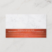 Carte De Visite Machine à coudre | Industriel | Plan en cuir (Dos)