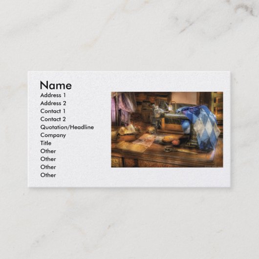 Carte De Visite Machine à coudre - machine à coudre III (Devant)