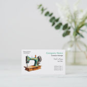 Carte De Visite Machine à coudre moderne élégante professionnelle (Debout devant)