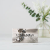 Carte De Visite Machine à coudre moderne sur matériau (Debout devant)