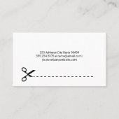 Carte De Visite Machine à coudre moderne sur matériau (Dos)