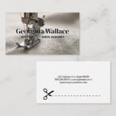 Carte De Visite Machine à coudre moderne sur matériau (Devant / Derrière)