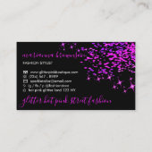 Carte De Visite Machine à coudre noir rose Quilting (Dos)