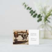 Carte De Visite Machine à coudre pour fabricant de soudure (Debout devant)