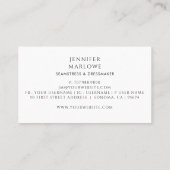 Carte De Visite Machine à coudre pour fabricant de soudure (Dos)