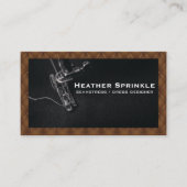 Carte De Visite Machine à coudre | Rembourrage Brown (Devant)