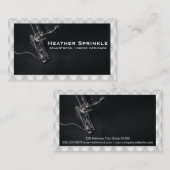 Carte De Visite Machine à coudre | Remplissage capitonné blanc (Devant / Derrière)