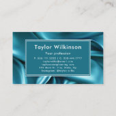 Carte De Visite Machine à coudre Seamstress Turquoise bleu (Dos)