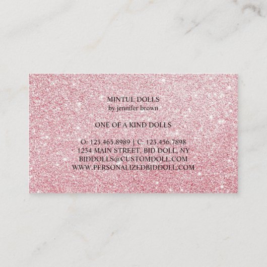 Carte De Visite Machine à coudre sur mesure (Dos)