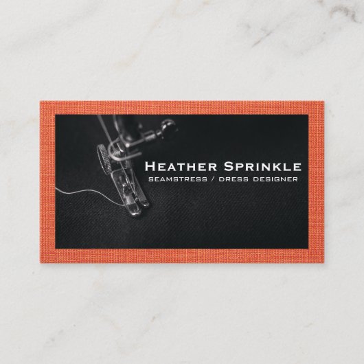 Carte De Visite Machine à coudre | Tissu (Devant)