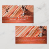 Carte De Visite Machine à coudre Tissu de découpage (Devant / Derrière)