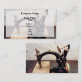 Carte De Visite Machine à coudre victorienne (Devant / Derrière)