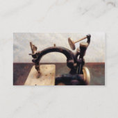 Carte De Visite Machine à coudre victorienne (Dos)