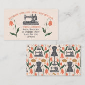 Carte De Visite Machine à coudre vintage (Devant / Derrière)