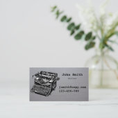 Carte De Visite Machine à écrire Freelance design design (Debout devant)