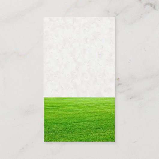 Carte De Visite Machine à gazon assise | Couper l'herbe (Dos)