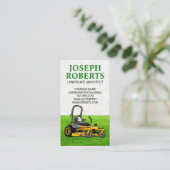 Carte De Visite Machine à gazon assise | Couper l'herbe (Debout devant)