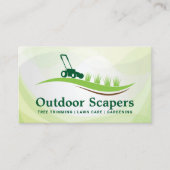 Carte De Visite Machine à gazon | Coupe de l'herbe | Paysagère (Devant)