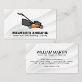 Carte De Visite Machine à gazon | Jardin paysager (Devant / Derrière)