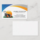Carte De Visite Machine à gazon | Jardin paysager (Devant / Derrière)