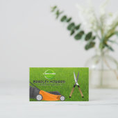 Carte De Visite Machine à gazon | Jardinage | Clippers de couvertu (Debout devant)