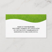 Carte De Visite Machine à gazon | Jardinage | Clippers de couvertu (Dos)