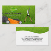 Carte De Visite Machine à gazon | Jardinage | Clippers de couvertu (Devant / Derrière)