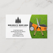 Carte De Visite Machine à gazon | Jardins | Herbe (Devant)