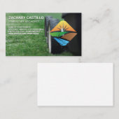 Carte De Visite Machine à gazon | Logo de paysage (Devant / Derrière)