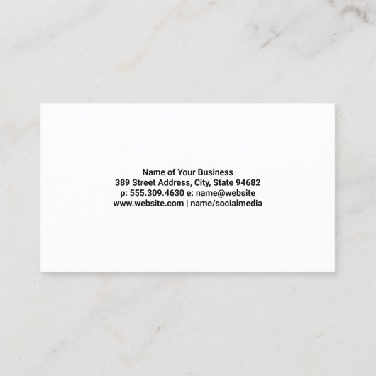 Carte De Visite Machine à gazon | Outils de jardinage | Paysagère (Dos)