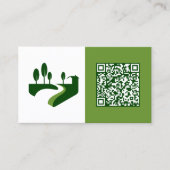 Carte De Visite Machine à gazon QR personnalisée (Devant)