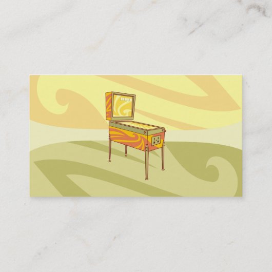 Carte De Visite Machine à pinball (Dos)