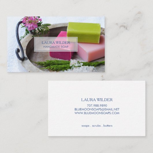 Carte De Visite Machine à savon bio naturel (Devant / Derrière)