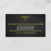 Carte De Visite Machine à souder cousue Maillée Or (Dos)