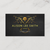 Carte De Visite Machine à souder cousue Maillée Or (Devant)