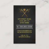 Carte De Visite Machine à souder cousue Maillée Or (Dos)