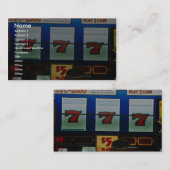 Carte De Visite Machine à sous dans un casino (Devant / Derrière)