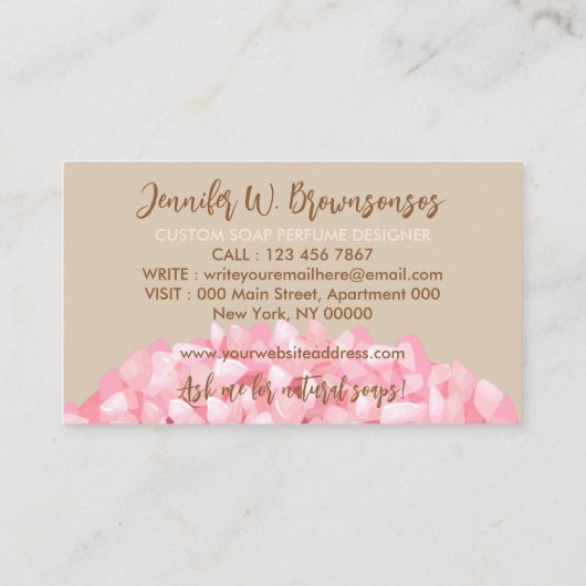 Carte De Visite Machine artisanale Beige (Dos)