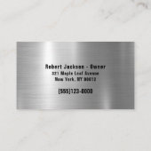 Carte De Visite Machine automobile Réparation automatique Réparati (Dos)