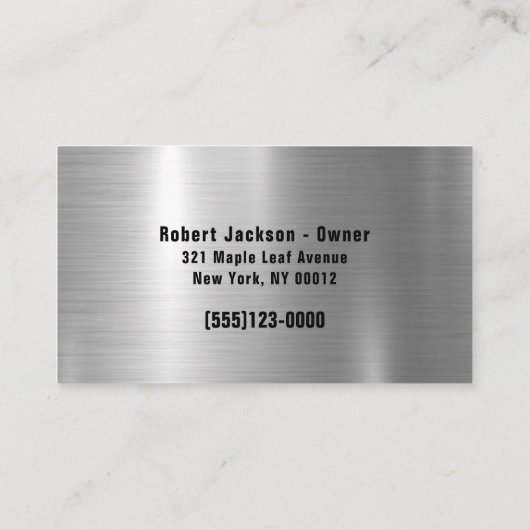 Carte De Visite Machine automobile Réparation automatique Réparati (Dos)