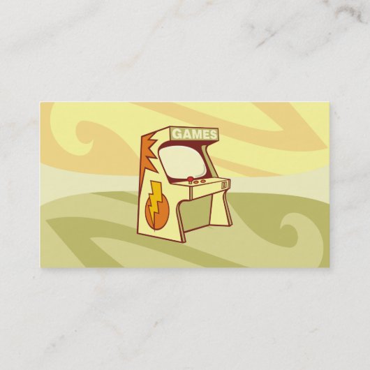 Carte De Visite Machine d'arcade (Dos)